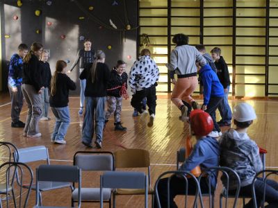 Skolas somas nodarbība Fotogrāfija un performance