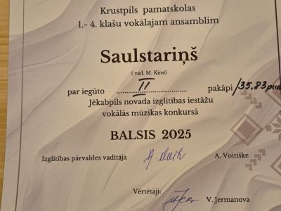Vokālistu konkurss Balsis 2025