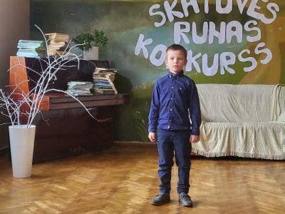 Skatuves runas konkurss Krustpils pamatskolā