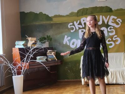 Skatuves runas konkurss Krustpils pamatskolā