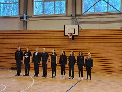 9.b klase izcīnīja 3.vietu Ierindas skatē 7.-9.klašu grupā