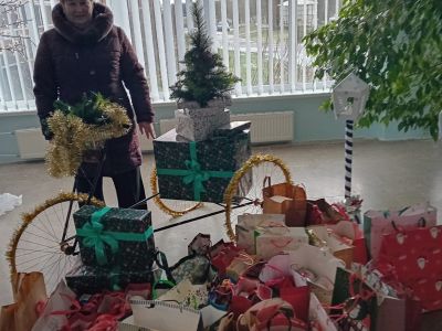 Labdarības akcijas koordinatore I.Leikuča