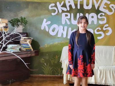 Skatuves runas konkurss Krustpils pamatskolā