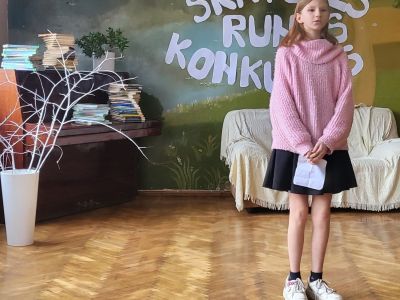Skatuves runas konkurss Krustpils pamatskolā