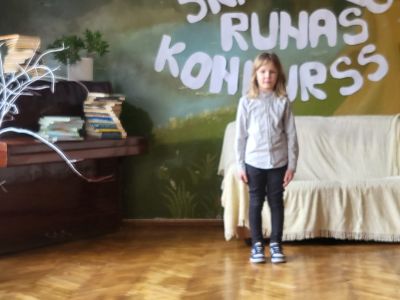 Skatuves runas konkurss Krustpils pamatskolā