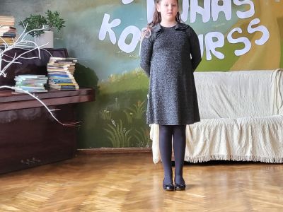 Skatuves runas konkurss Krustpils pamatskolā