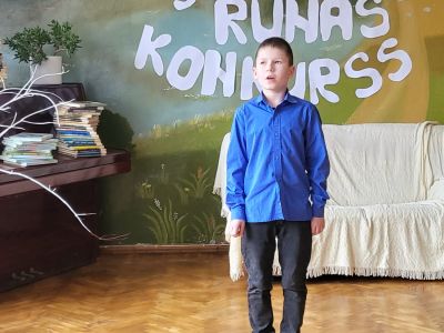 Skatuves runas konkurss Krustpils pamatskolā