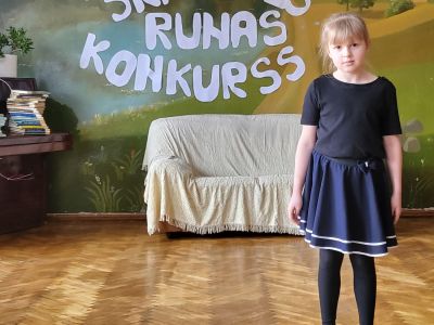 Skatuves runas konkurss Krustpils pamatskolā