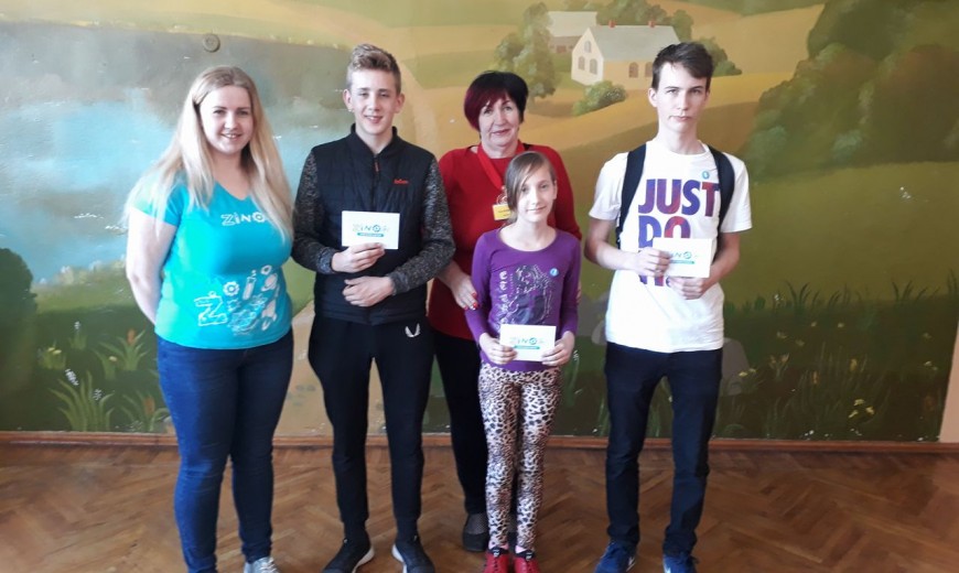 Zinātkāres diena skolā, kopā ar zinātkāres centru ZINOO