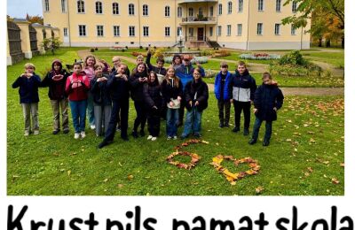 6. klase piedalās pārgājiena izaicinājumā “3 kilometri un 30 sekundes”